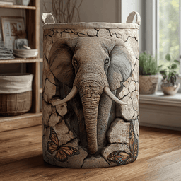 Elephant Dream Quilted Laundry Basket Father�s Day Merch Gift