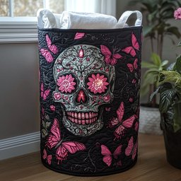 Dark Hollow Quilted Laundry Basket Halloween Merch Gift