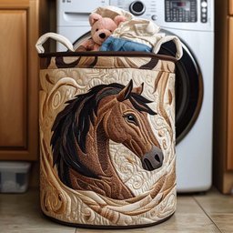 Ranch Beauty Quilted Laundry Basket Fall Merch Pick
