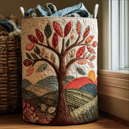 Living Roots Quilted Laundry Basket Unique Gift For Laundry Lovers