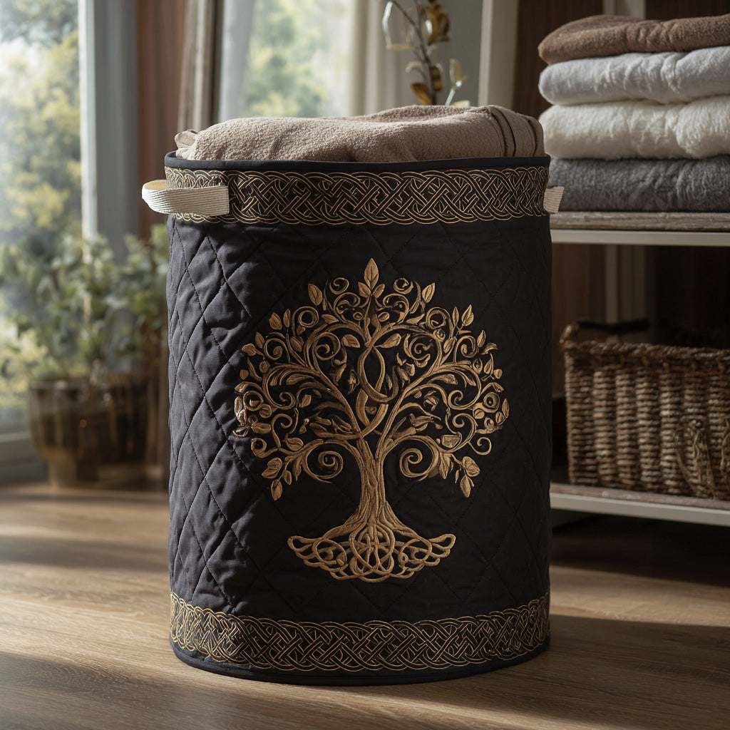 Living Harmony Quilted Laundry Basket Father�s Day Merch Gift