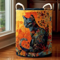 Rainbow Paws Quilted Laundry Basket Ideal Present For Newlyweds