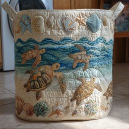 Slow And Serene Quilted Laundry Basket Merch For Dad