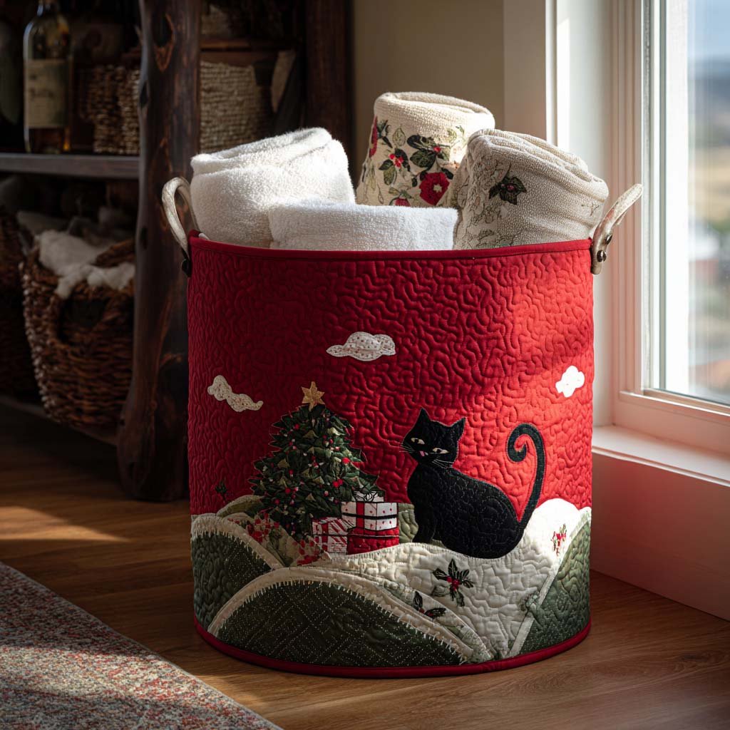 Gift Of Paws Quilted Laundry Basket Great Stocking Stuffer