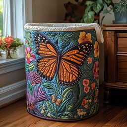 Monarch Meadow Quilted Laundry Basket Perfect Gift For Apartment Living