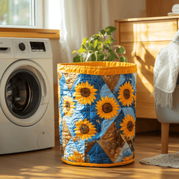 Soft Meadow Quilted Laundry Basket Father�s Day Merch Gift