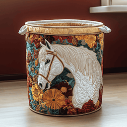 Horse Serenity Quilted Laundry Basket Best Gift For Him
