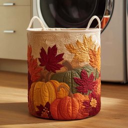 Maple Ridge Quilted Laundry Basket Merch For Friends