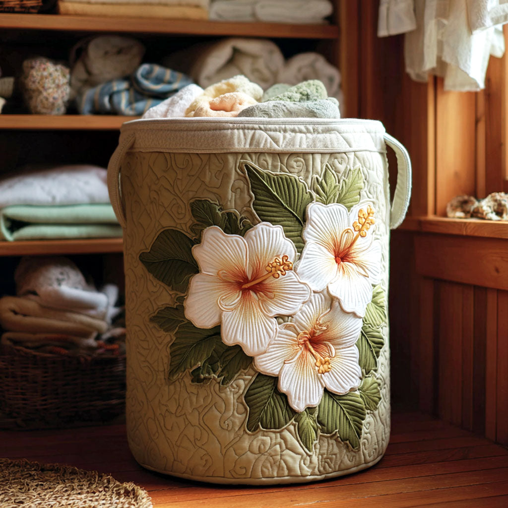 Pure Petal Quilted Laundry Basket Merch For Him