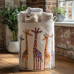 Long Neck Lounge Quilted Laundry Basket Graduation Merch Gift