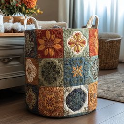 Peace Spiral Quilted Laundry Basket Top Choice For Housewarming