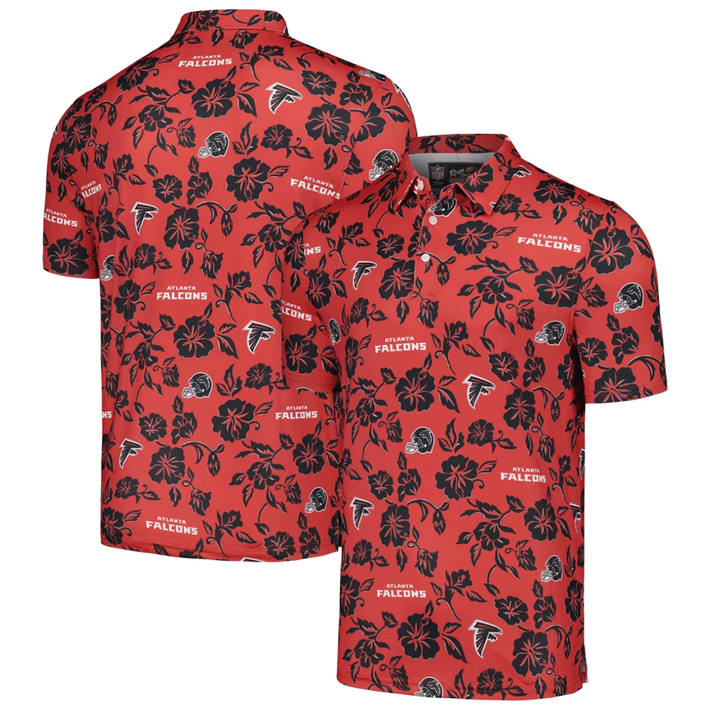 Reyn Spooner Atlanta Falcons Merch Red Pua Performance Polo Shirt Gift For Sport Mens_