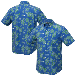 Reyn Spooner Seattle Seahawks Merch Hawaiian Shirt College Navy Kekai Aloha Shirt Gift Ideas
