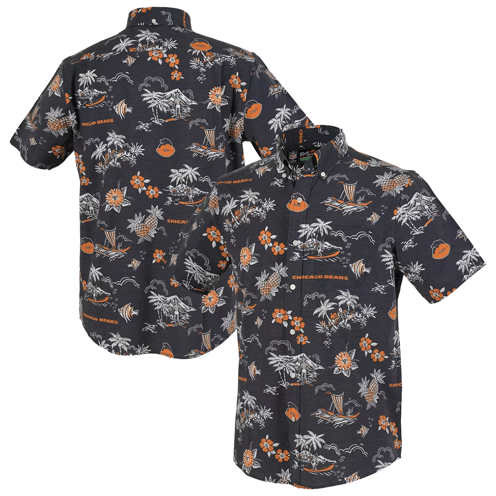 Reyn Spooner Chicago Bears Merch Hawaiian Shirt Throwback Kekai Performance Aloha Shirt Fans Outfit