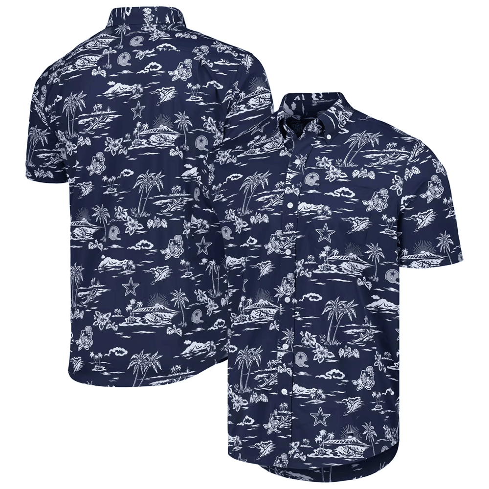 Reyn Spooner Dallas Cowboys Merch Hawaiian Shirt Throwback Kekai Aloha Shirt Gift For Loyal Fans_