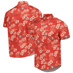 Reyn Spooner San Francisco 49ers Merch Hawaiian Shirt Scarlet Kekai Aloha Shirt Gift For Husbands_