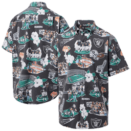 Reyn Spooner Las Vegas Raiders Merch Hawaiian Shirt Scenic Aloha Shirt Gift For Brothers_