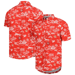 Reyn Spooner San Francisco 49ers Merch Hawaiian Shirt Scarlet Throwback Aloha Shirt Mens Gift