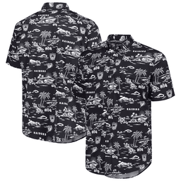 Reyn Spooner Las Vegas Raiders Merch Hawaiian Shirt Throwback Kekai Aloha Shirt Gift Ideas