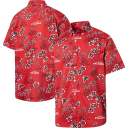 Reyn Spooner Atlanta Falcons Merch Hawaiian Shirt Red Kekai Aloha Shirt Gift For Brothers_
