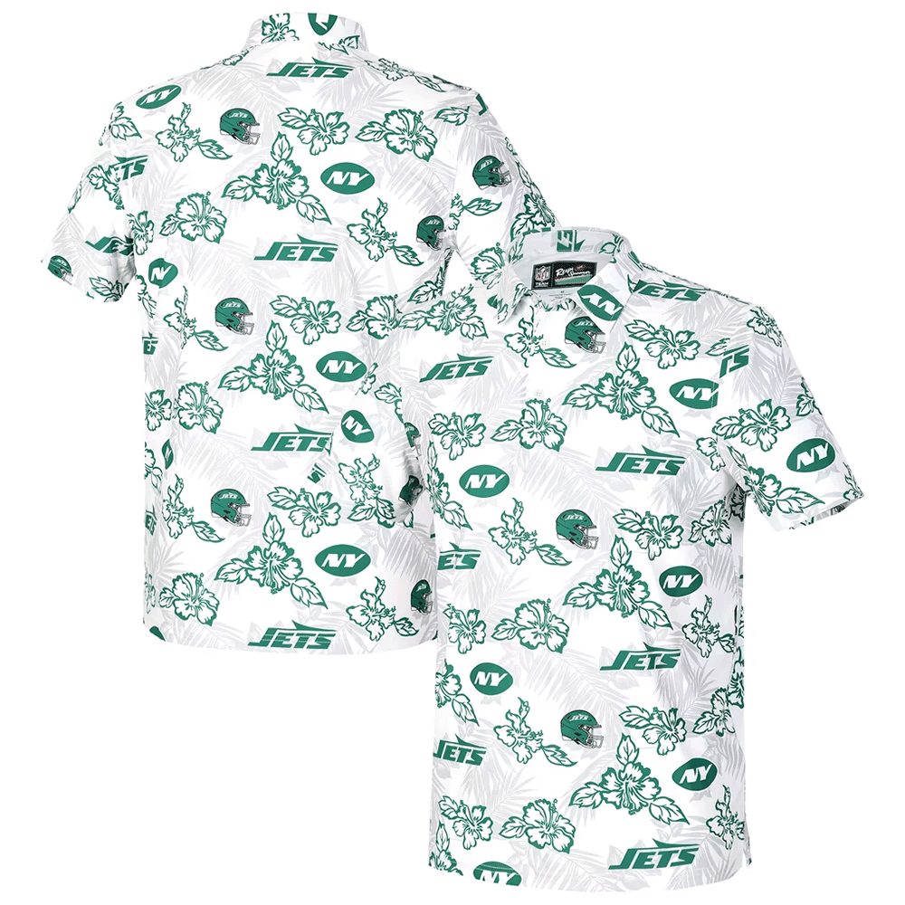 Reyn Spooner New York Jets Merch  Pua Performance Game Day Polo Shirt Gift For Dad