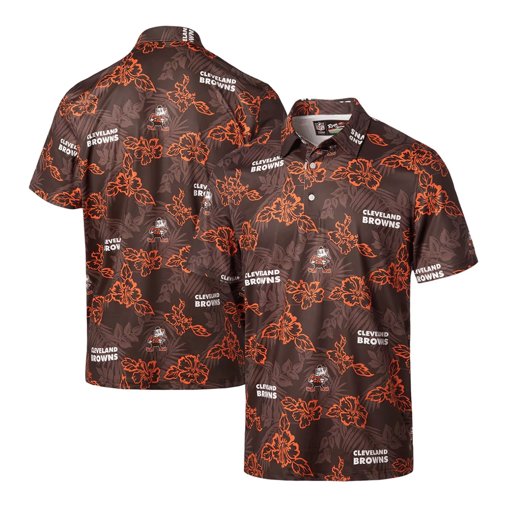 Reyn Spooner Cleveland Browns Merch Throwback Pua Performance Polo Shirt Football Related Gift_