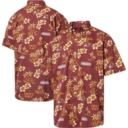 Reyn Spooner Washington Commanders Merch Hawaiian Shirt Burgundy Kekai Aloha Shirt Gift For Mens_