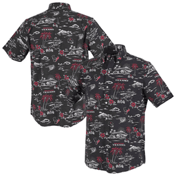 Reyn Spooner Houston Texans Merch Hawaiian Shirt Navy Kekai Performance Aloha Shirt Gift For Dad_