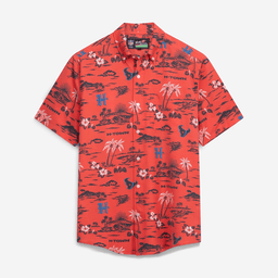 Reyn Spooner Houston Texans Merch Hawaiian Shirt Red Kekai Performance Aloha Shirt Gift For Boyfriends_