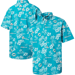 Reyn Spooner Miami Dolphins Merch Hawaiian Shirt Aqua Kekai Aloha Shirt Gift For Husbands