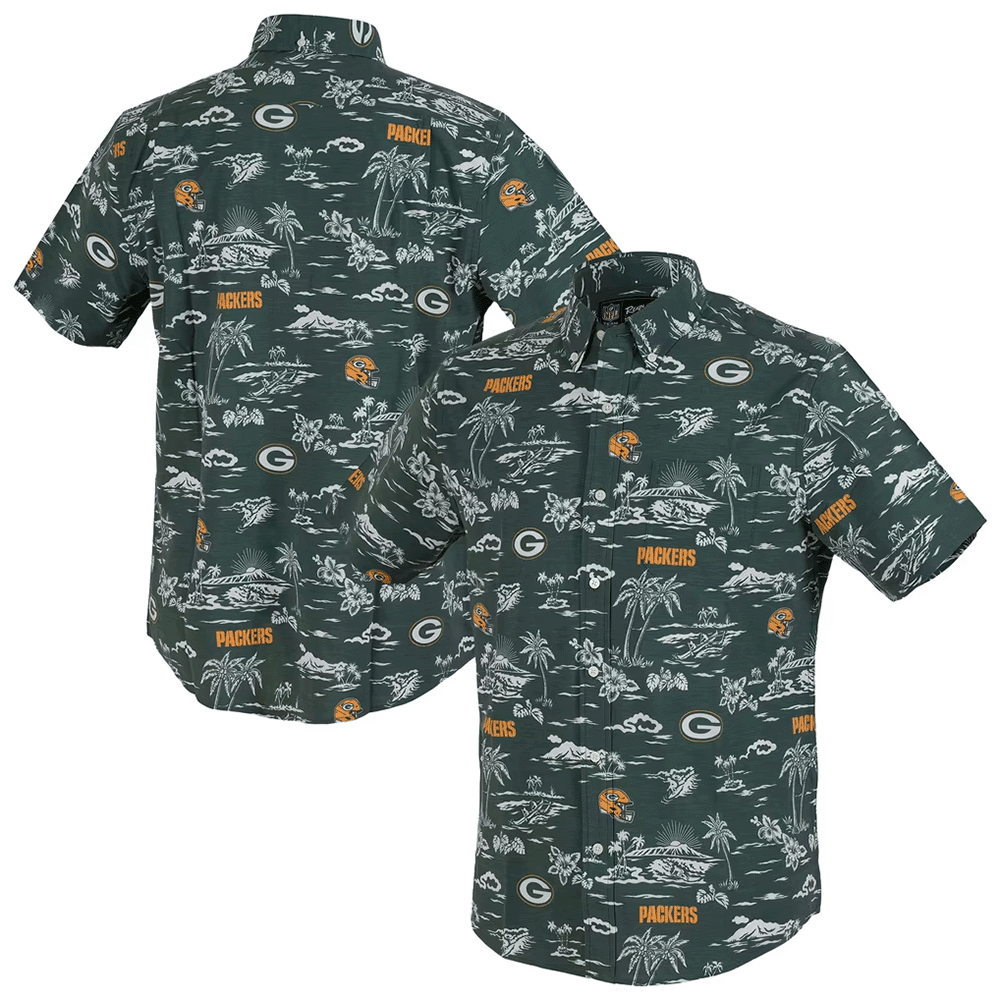 Reyn Spooner Green Bay Packers Merch Hawaiian Shirt Kekai Performance Aloha Shirt Fans Gear_