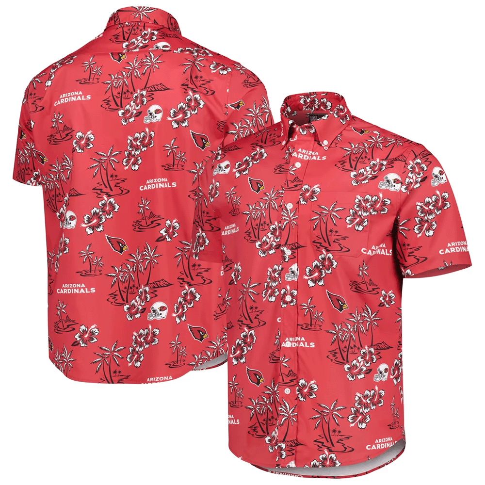 Reyn Spooner Arizona Cardinals Merch Hawaiian Shirt Cardinal Kekai Aloha Shirt Best Gift Ideas