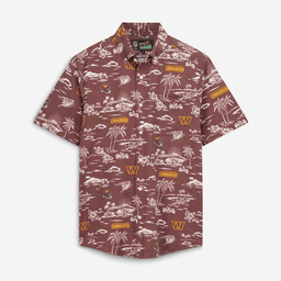 Reyn Spooner Washington Commanders Merch Hawaiian Shirt Burgundy Kekai Performance Aloha Shirt Best Gift_