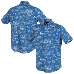 Reyn Spooner Detroit Lions Merch Hawaiian Shirt Kekai Performance Aloha Shirt Football Enthusiast Gift_