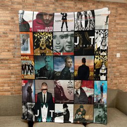 Justin Timberlake Merch Albums Collage Sherpa Blanket Best  Gift For Pop Music Lovers