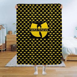 Wu-Tang Clan Merch Iconic Logo Pattern Flannel Blanket Gift For Hip Hop Fans