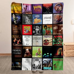 Primus Merch Album Covers Collage Sherpa Blanket Gift For Experimental Rock Fans