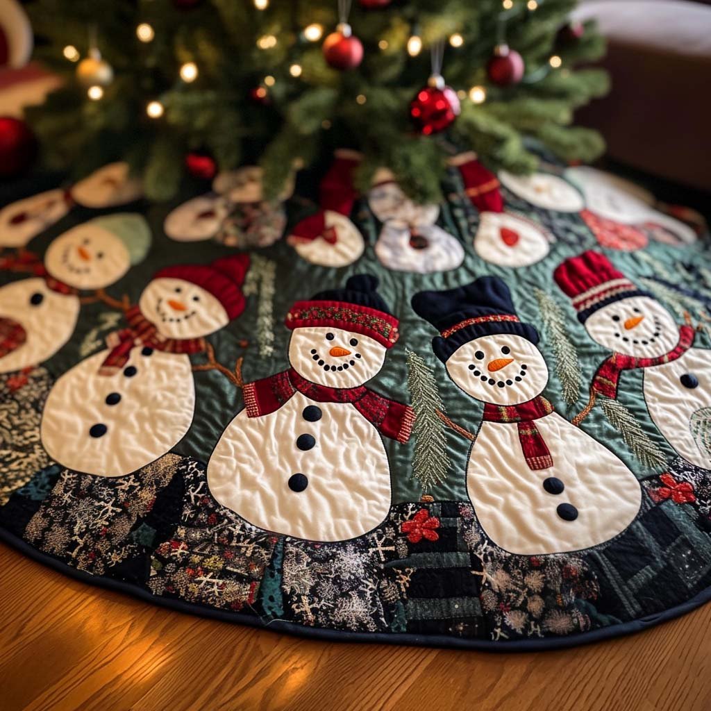 Candy Cane Bliss Christmas Quilted Tree Skirt Must Have Holiday Merch for Christmas Decor