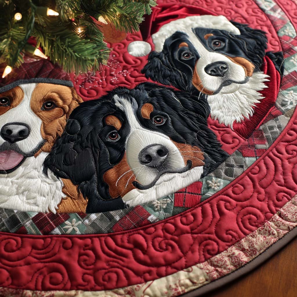 Cozy Berners Quilted Christmas Tree Skirt Exclusive Christmas Tree Skirt Merch Collection