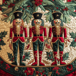 Enchanted Nutcracker Quilted Christmas Tree Skirt Holiday Merch That Completes Your Christmas Setup