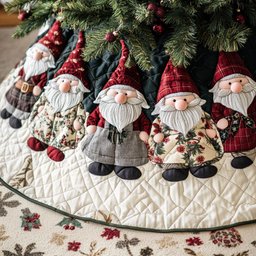 Hearthside Helpers Quilted Christmas Tree Skirt Luxury Christmas Tree Skirt for Elegant Homes