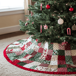 Holiday Cheer Christmas Quilted Tree Skirt Exclusive Christmas Tree Skirt Merch Collection