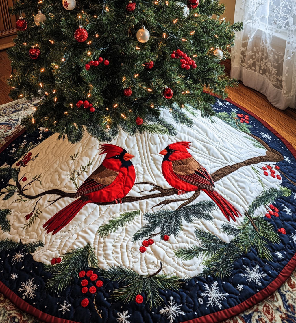 Garland Grace Quilted Christmas Tree Skirt Custom Christmas Tree Skirt Merch for Your Family
