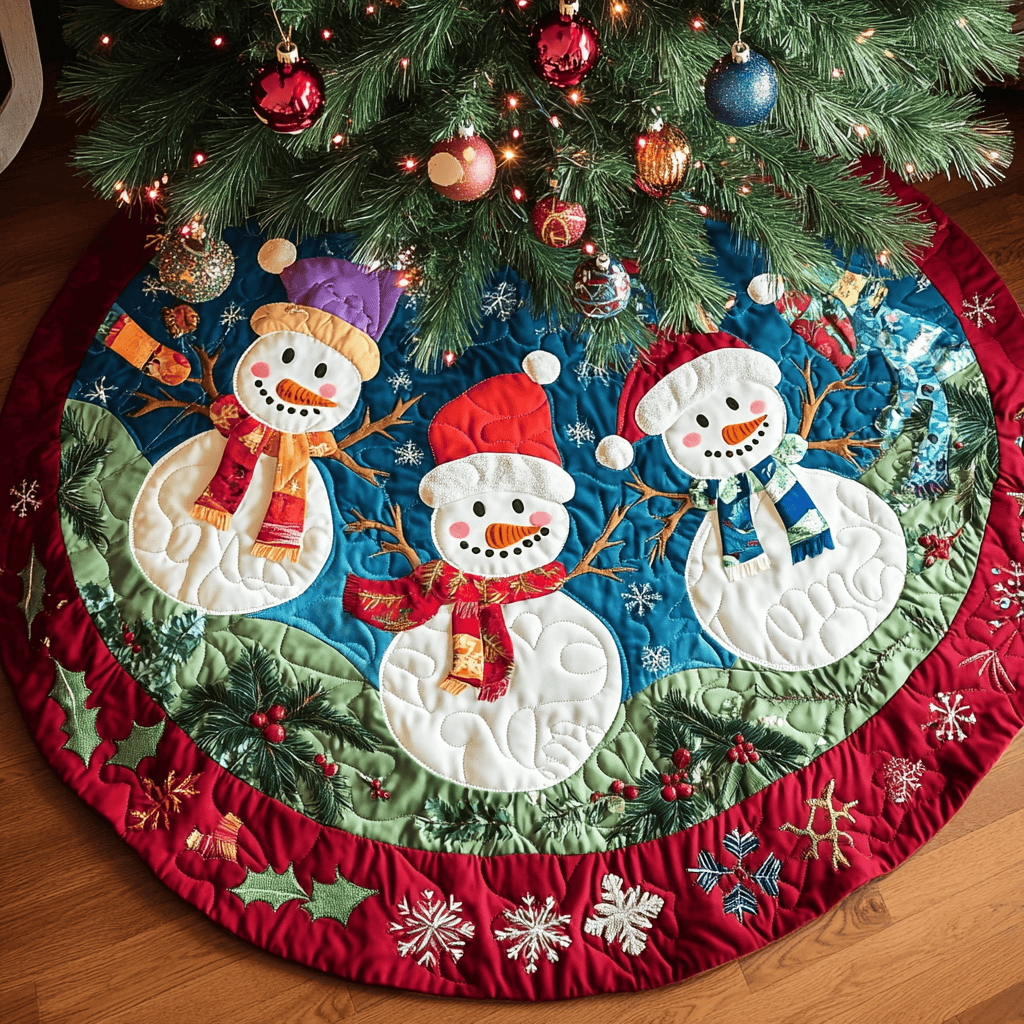 Holly Jolly Cheer Christmas Tree Skirt Lovely Holiday Tree Skirt for Festive Vibes