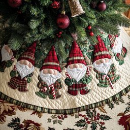 Tiding Joy Quilted Christmas Tree Skirt Trending Christmas Tree Skirt Merch 2025