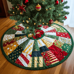 Mistletoe Magic Quilted Christmas Tree Skirt Magical Christmas Tree Skirt to Impress Guests