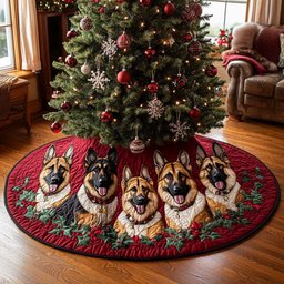 Loyal Christmas Quilted Christmas Tree Skirt Must Have Holiday Merch for Christmas Decor