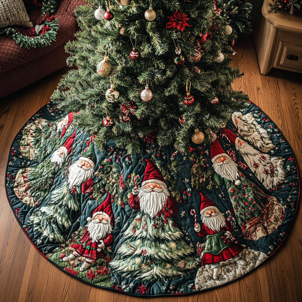 Yuletide Glow Quilted Christmas Tree Skirt Thoughtful Christmas Tree Skirt Gift Idea