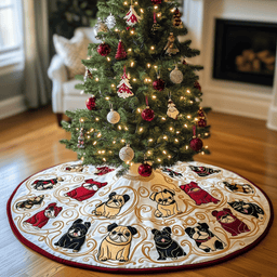Bulldog Quilted Tree Skirt Memorable Graduation Gift Merch