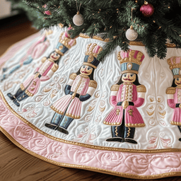 Christmas Nutcracker Quilted Tree Skirt Beautiful Christmas Home Merch
